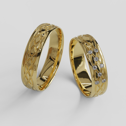 Argollas Matrimonio Ginebra Oro 18k