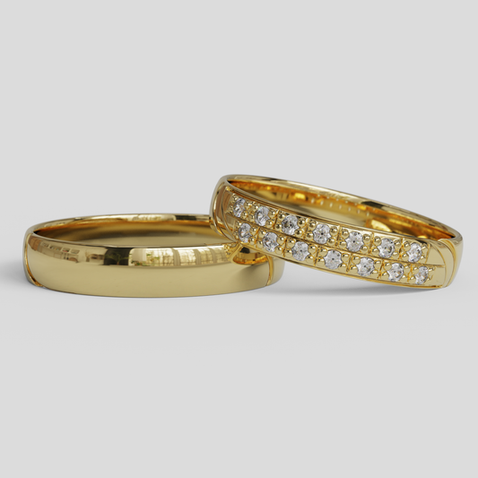 Argollas de Matrimonio Livia Oro 18k