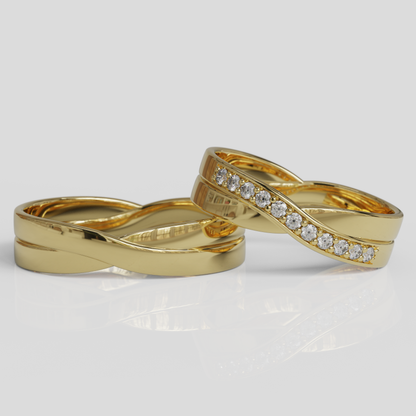 Argollas Matrimonio Vincio Oro 18k