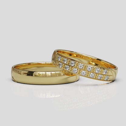 Argollas de Matrimonio Livia Oro 18k