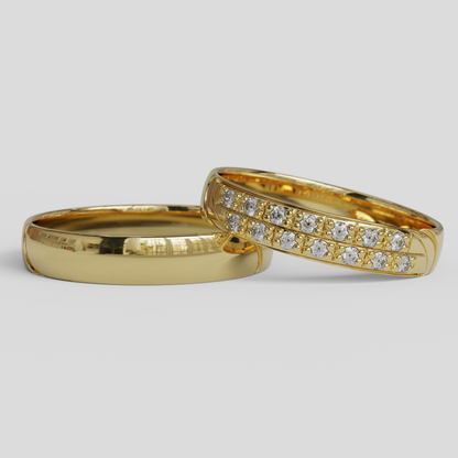 Argollas de Matrimonio Livia Oro 18k