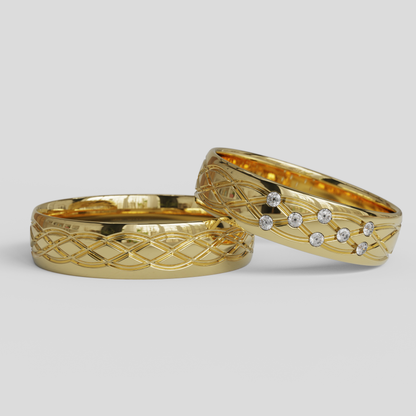 Argollas Matrimonio Ginebra Oro 18k