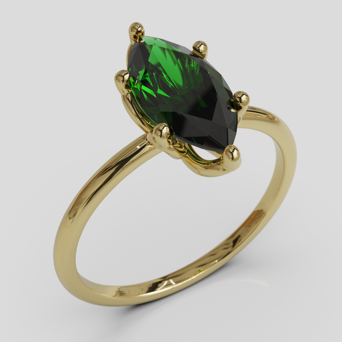 Anillo de Compromiso Marquis Loto Oro 18K