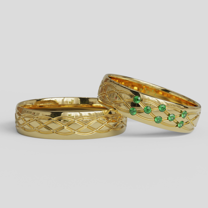 Argollas Matrimonio Ginebra Oro 18k