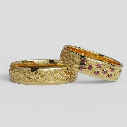Argollas Matrimonio Ginebra Oro 18k
