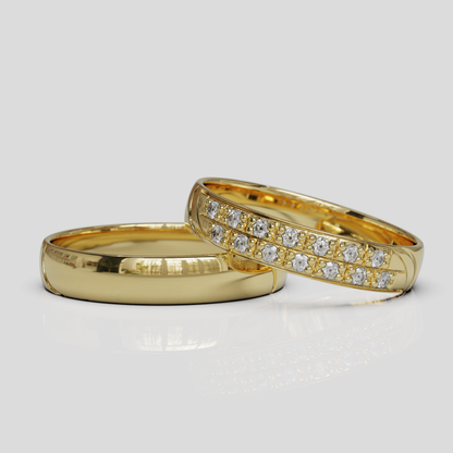 Argollas de Matrimonio Livia Oro 18k