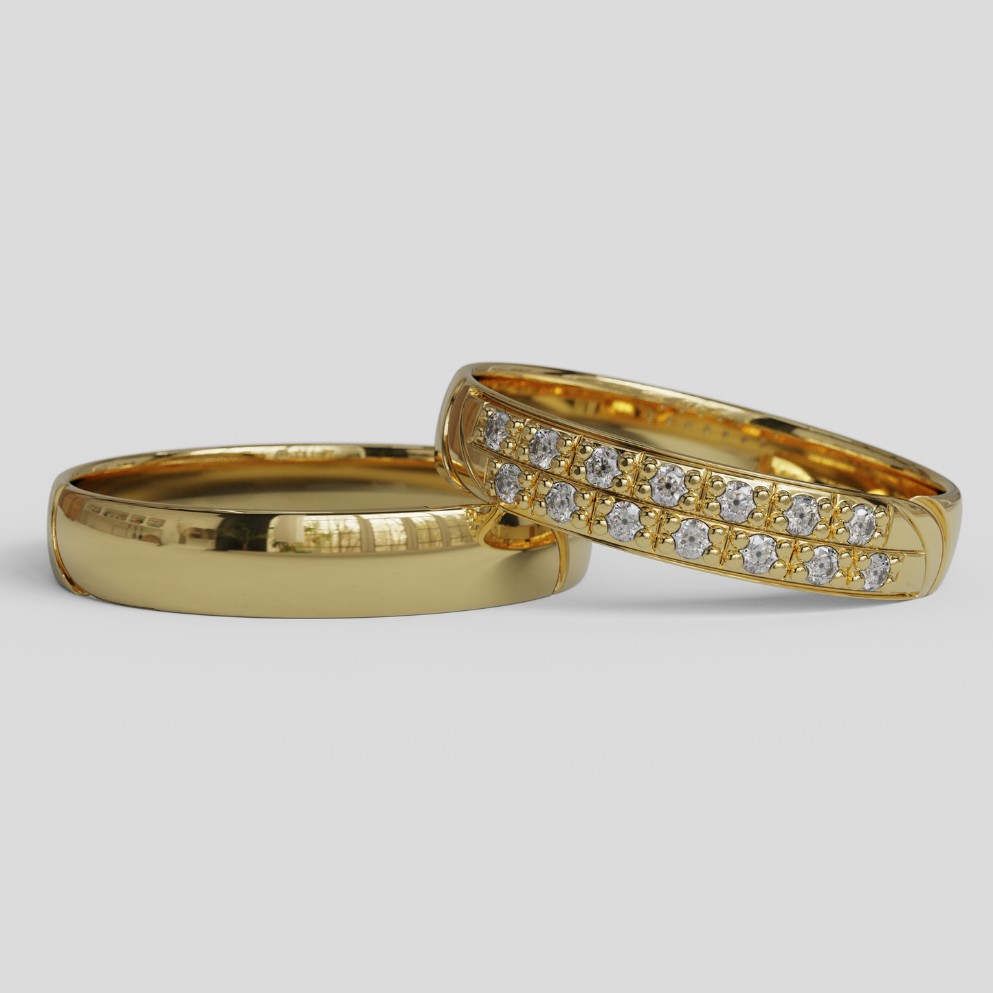 Argollas de Matrimonio Livia Oro 18k