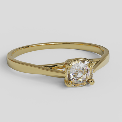 Anillo de Compromiso Prisma Solitario