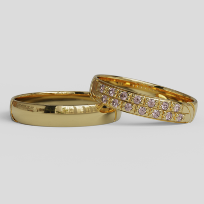 Argollas de Matrimonio Livia Oro 18k