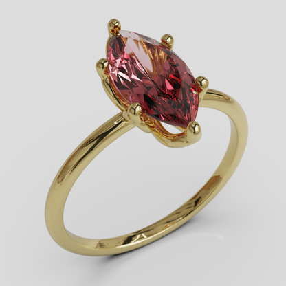 Anillo de Compromiso Marquis Loto Oro 18K