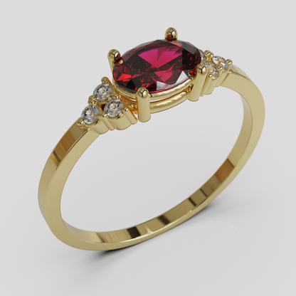 Anillo de Compromiso Kaleido Oro 18K