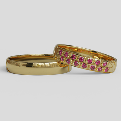 Argollas de Matrimonio Livia Oro 18k