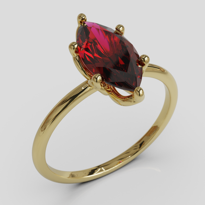 Anillo de Compromiso Marquis Loto Oro 18K