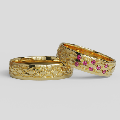Argollas Matrimonio Ginebra Oro 18k
