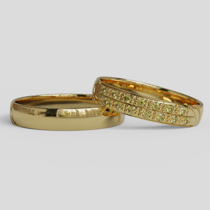 Argollas de Matrimonio Livia Oro 18k