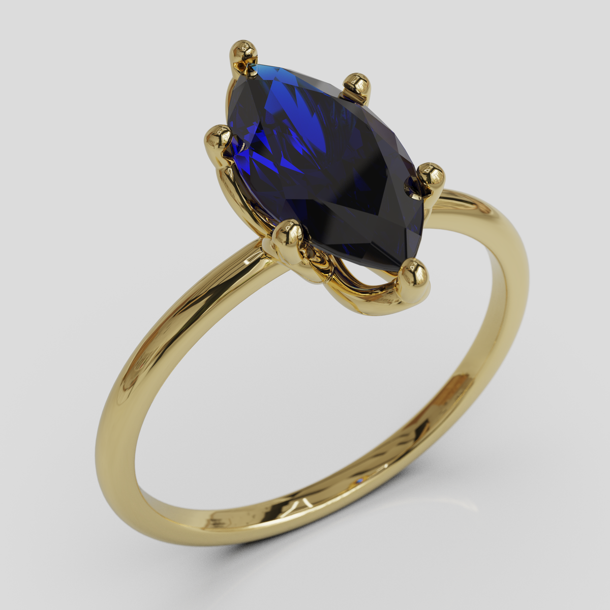 Anillo de Compromiso Marquis Loto Oro 18K