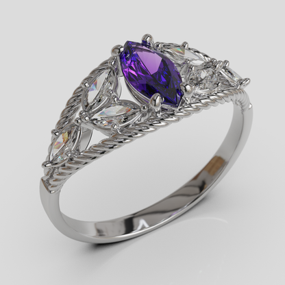 Anillo Marquis Cuerda Oro 18K