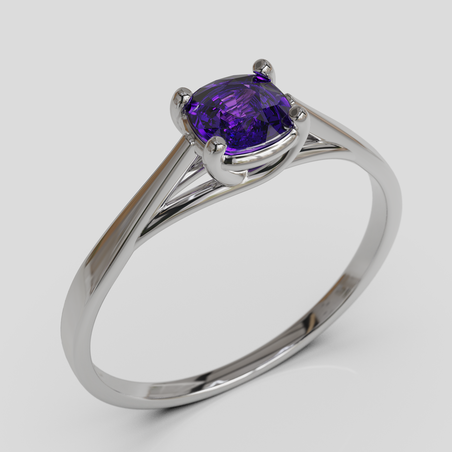Anillo de Compromiso Prisma Solitario