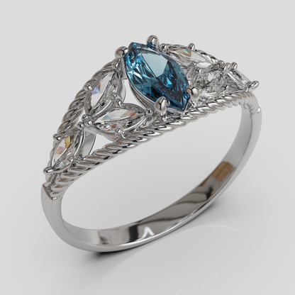 Anillo Marquis Cuerda Oro 18K