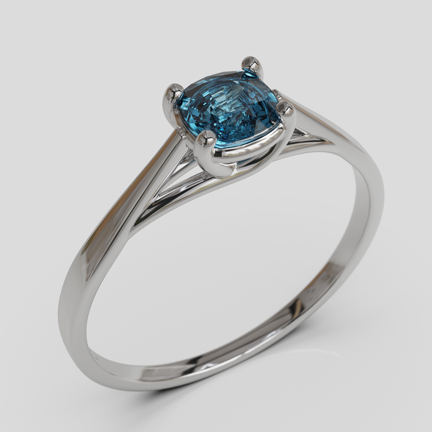 Anillo de Compromiso Prisma Solitario