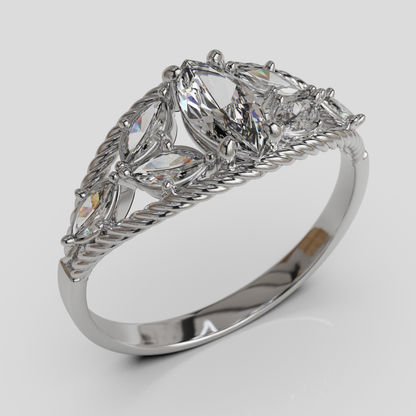 Anillo Marquis Cuerda Oro 18K