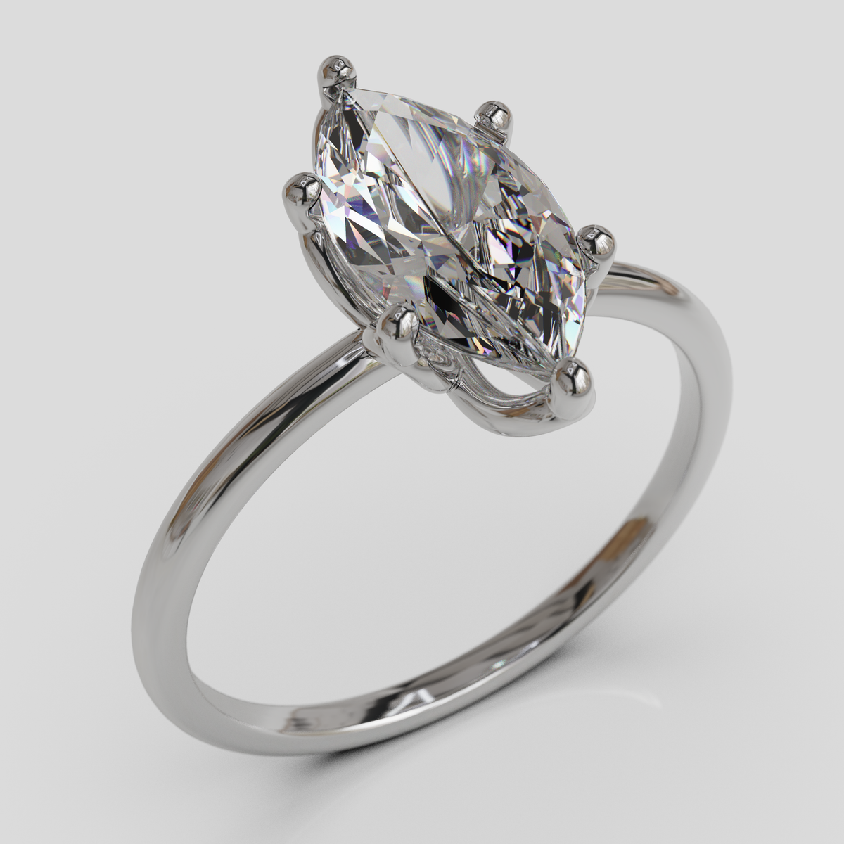 Anillo de Compromiso Marquis Loto Oro 18K