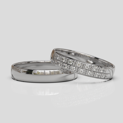 Argollas de Matrimonio Livia Oro 18k