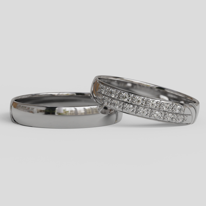 Argollas de Matrimonio Livia Oro 18k