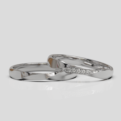 Argollas de Matrimonio Mobius Oro 18k 3mm