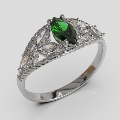 Anillo Marquis Cuerda Oro 18K