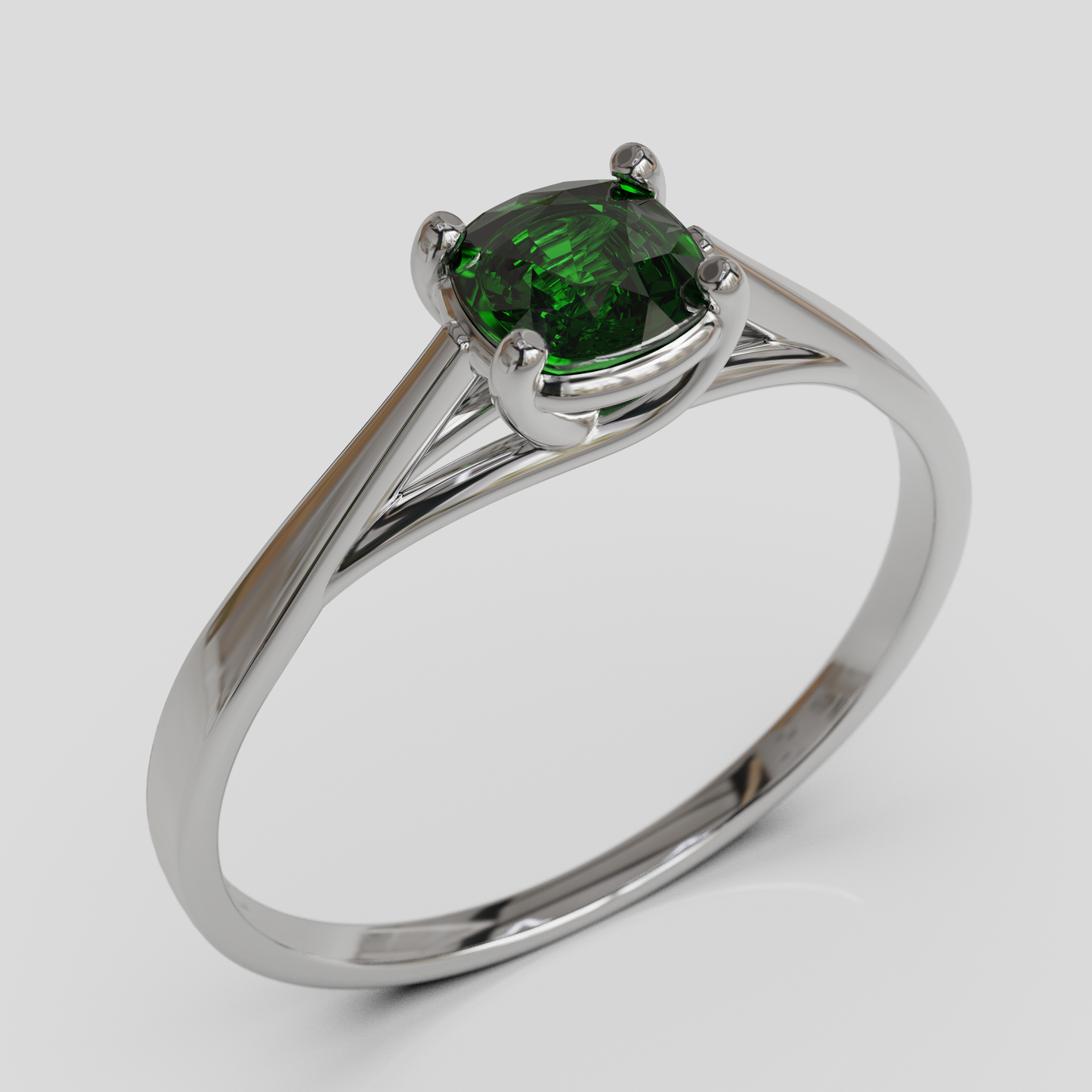 Anillo de Compromiso Prisma Solitario