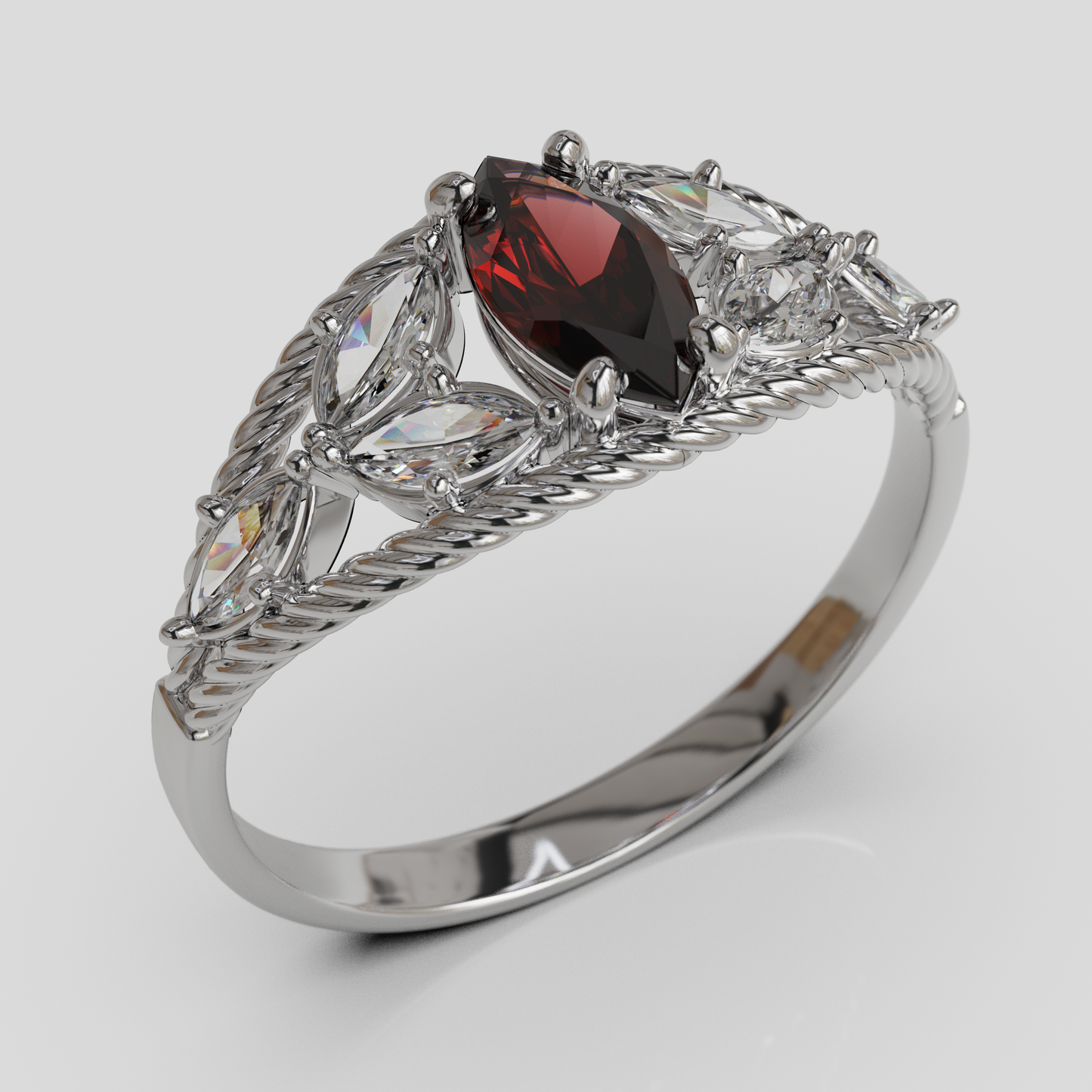 Anillo Marquis Cuerda Oro 18K