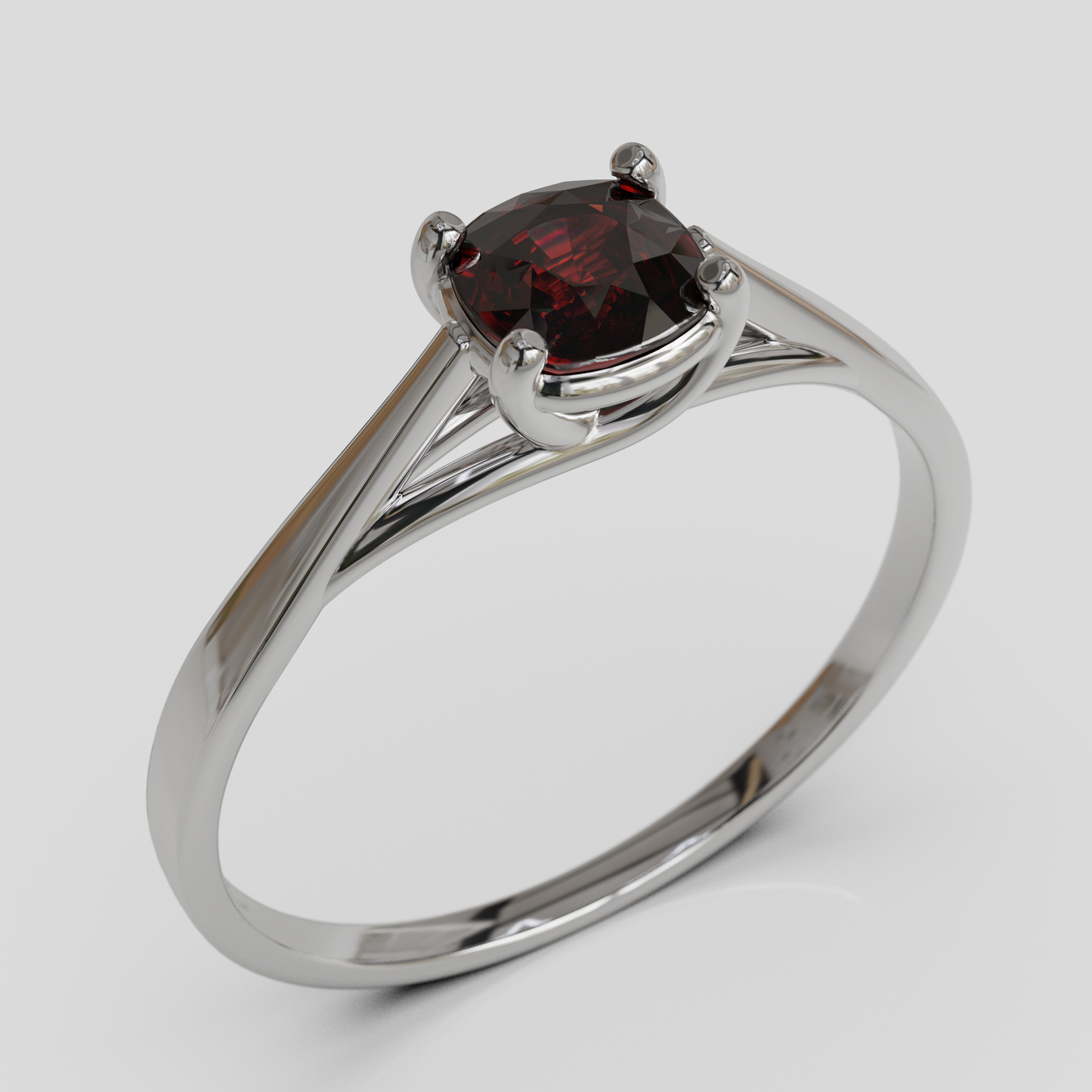 Anillo de Compromiso Prisma Solitario