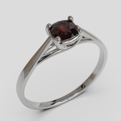 Anillo de Compromiso Prisma Solitario