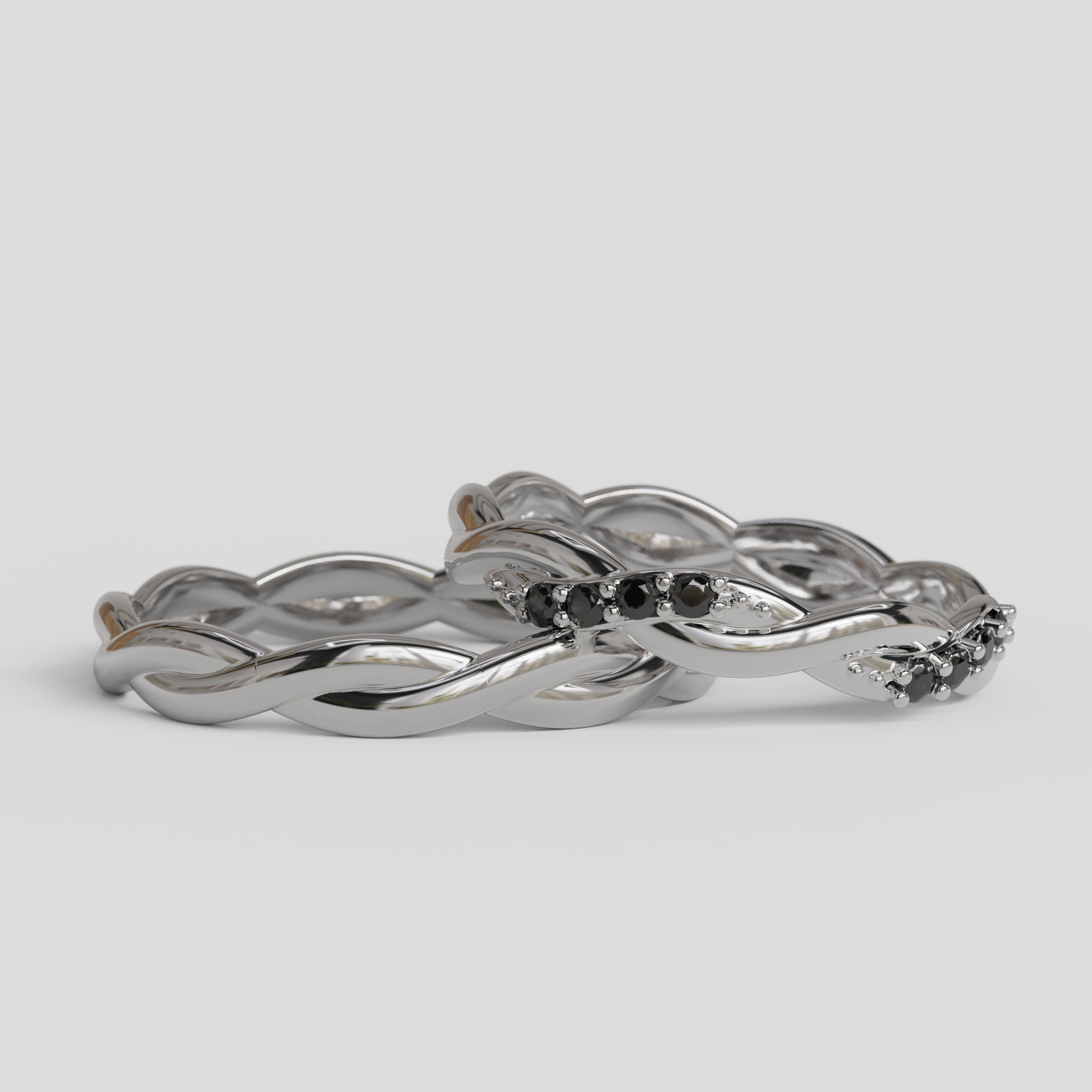 Argollas Matrimonio Trenzadas Oro 18k