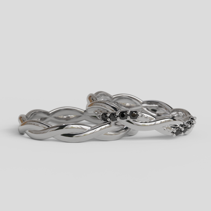 Argollas Matrimonio Trenzadas Oro 18k