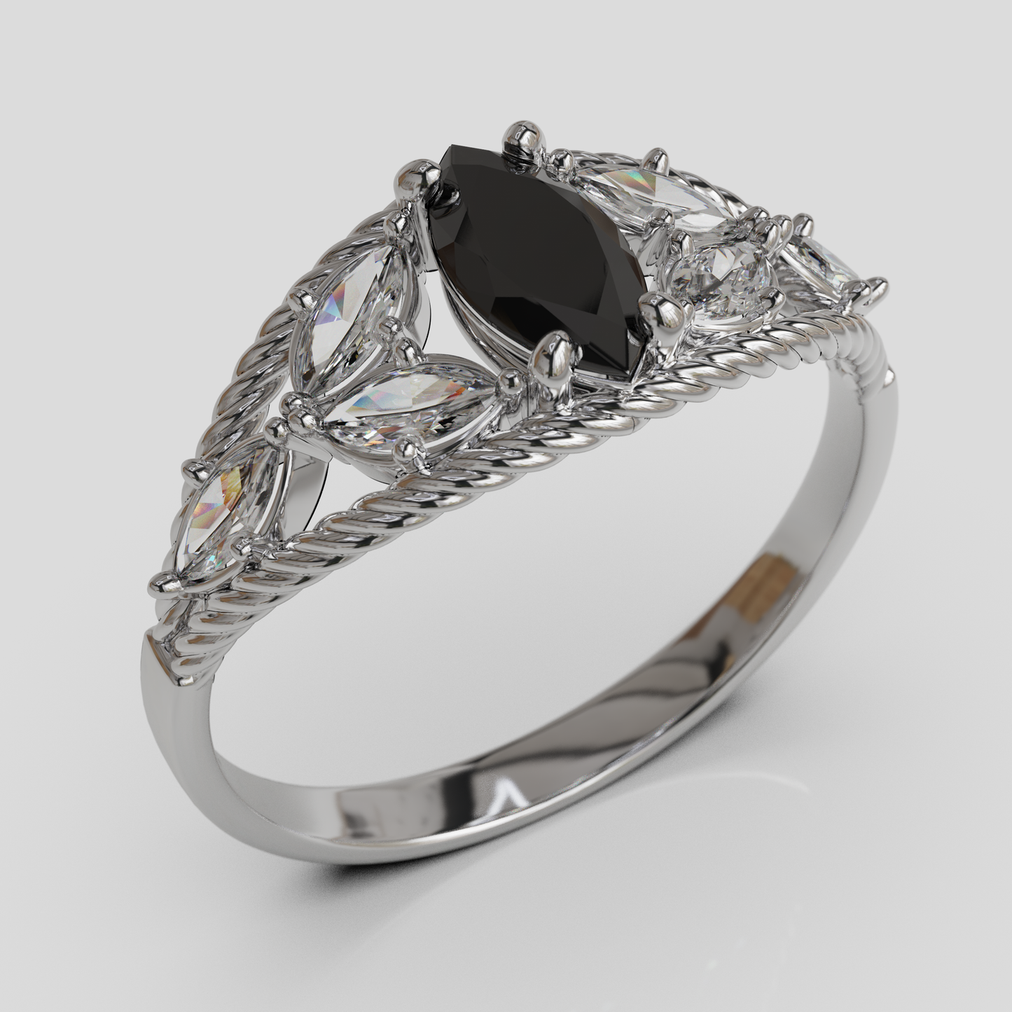 Anillo Marquis Cuerda Oro 18K