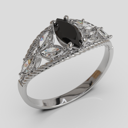 Anillo Marquis Cuerda Oro 18K