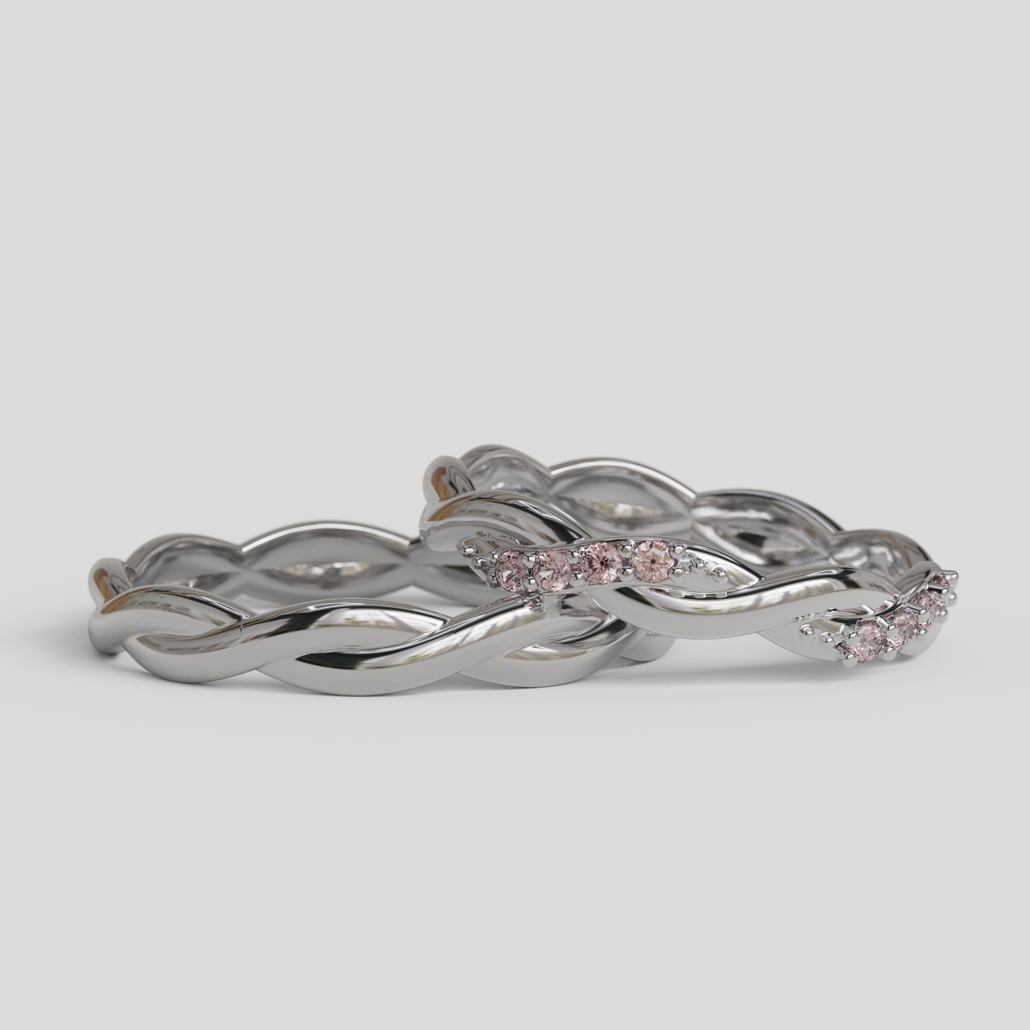 Argollas Matrimonio Trenzadas Oro 18k