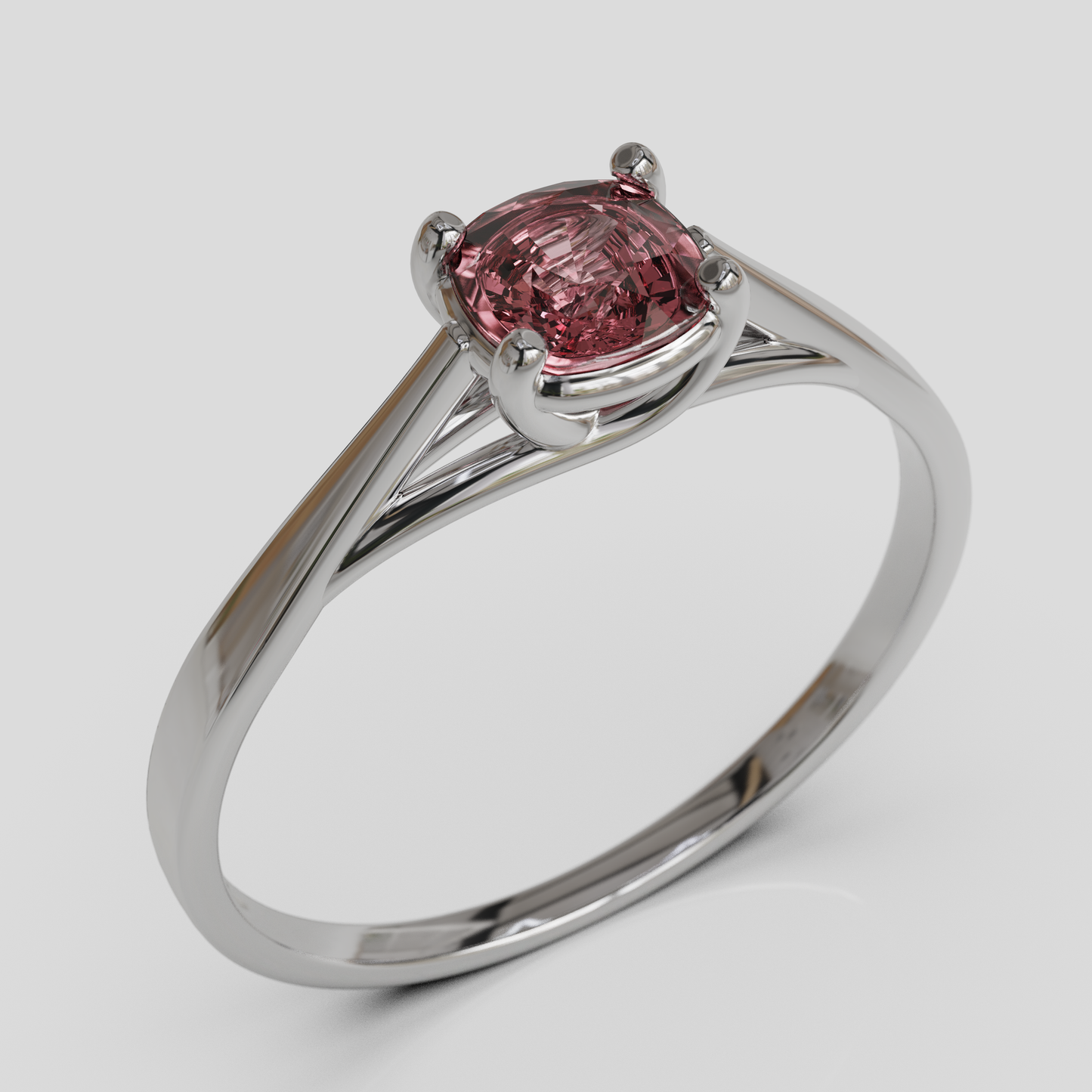Anillo de Compromiso Prisma Solitario