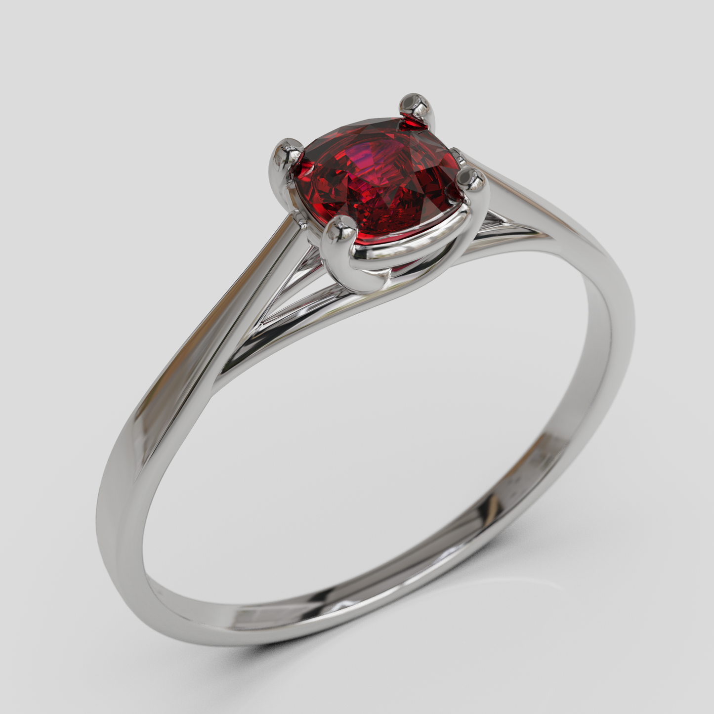 Anillo de Compromiso Prisma Solitario