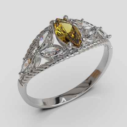 Anillo Marquis Cuerda Oro 18K