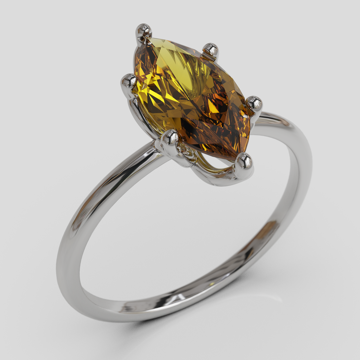 Anillo de Compromiso Marquis Loto Oro 18K