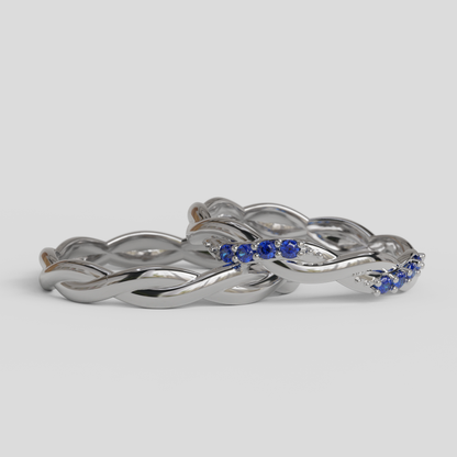 Argollas Matrimonio Trenzadas Oro 18k