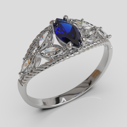 Anillo Marquis Cuerda Oro 18K
