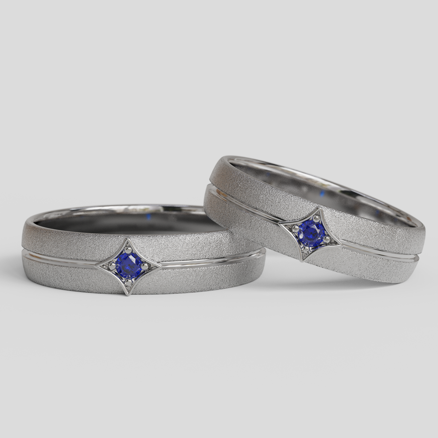 Argollas Matrimonio Rombo Oro 18k