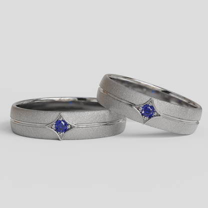 Argollas Matrimonio Rombo Oro 18k