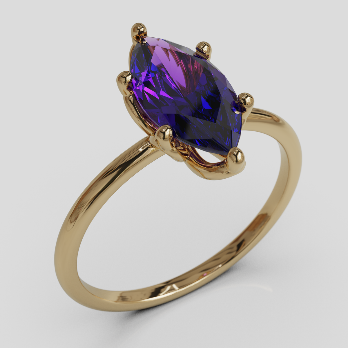 Anillo de Compromiso Marquis Loto Oro 18K