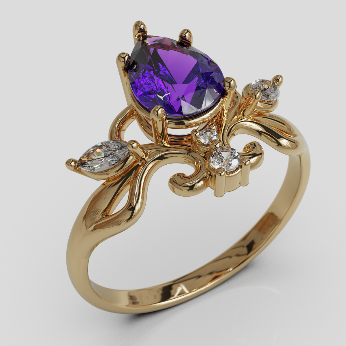 Anillo de Compromiso Ophelia Oro 18K