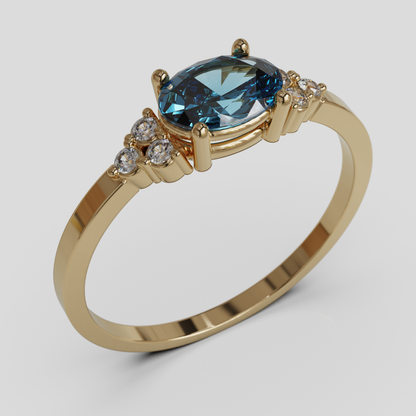 Anillo de Compromiso Kaleido Oro 18K